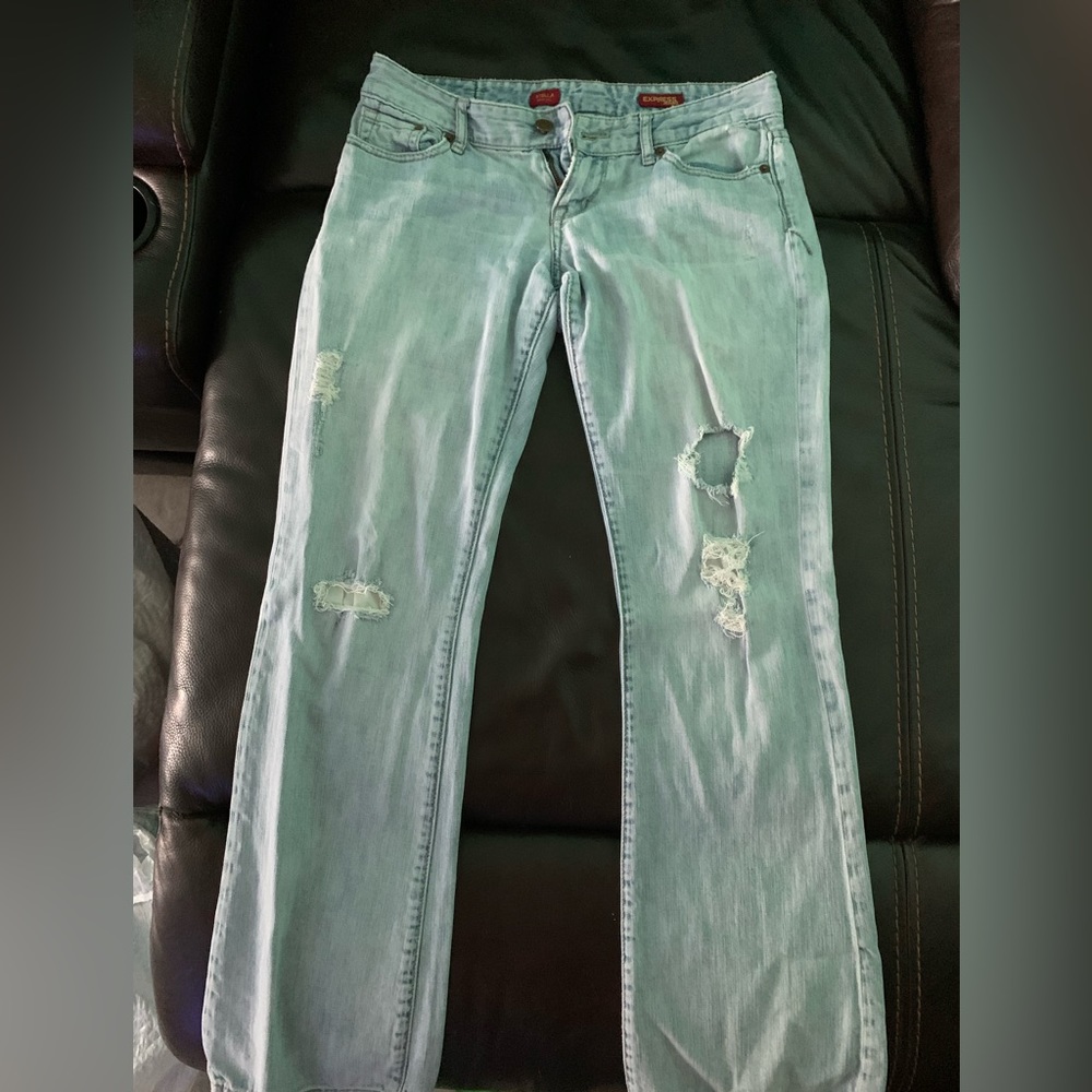 Express Bootcut distressed Jeans